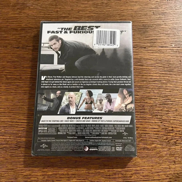 Furious 7  (DVD,‎ 2015) New - Picture 2 of 2
